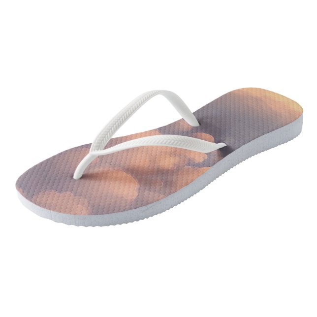Chanclas Nubes de bolas de algodón rosadas (Angular)