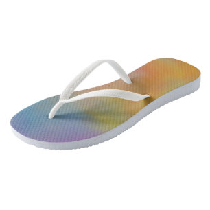 Chanclas Nubes de Mármol Rosadas Azules y Verdes