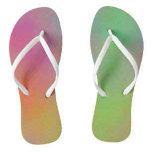 Chanclas Nubes de mármol rosadas, azules y verdes