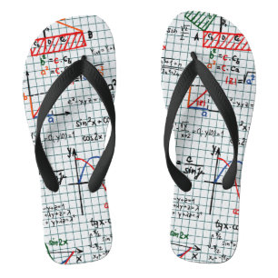 Chanclas Números de las fórmulas matemáticas