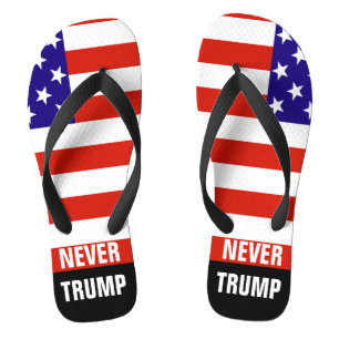 Chanclas NUNCA TRUMP para presidente 2016