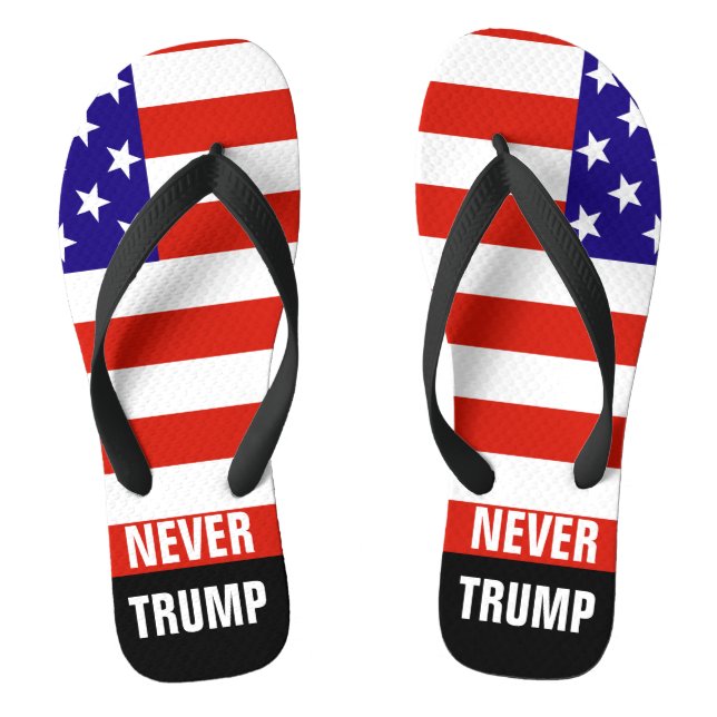 Chanclas NUNCA TRUMP para presidente 2016 (Plantilla)