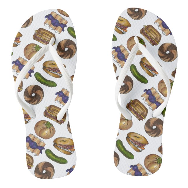 Chanclas NYC Jewish Deli Foods Bagel Blintz Knish Pickle (Plantilla)