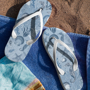 Chanclas Ocean Sea Life Blue Beach