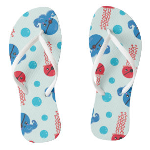Chanclas Octopus pirata, medusas piratas, animales marinos