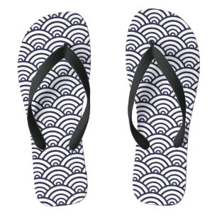 Chanclas Olas Azules Japonesas Seigaiha Mar