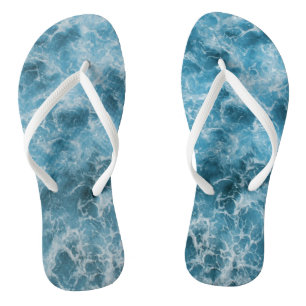 Chanclas Olas del océano azul