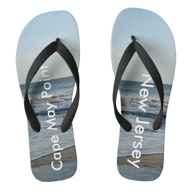 Chanclas Olas oceánicas Cape May Point New Jersey (Plantilla)