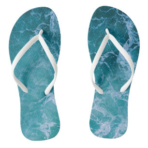 Chanclas Olas profundas del océano azul