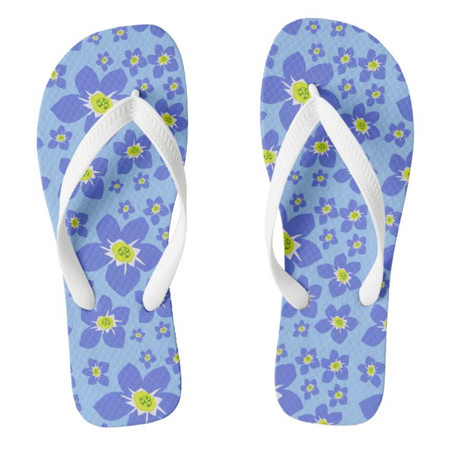 Chanclas Olvídate de que no hay flor flip. (Plantilla)