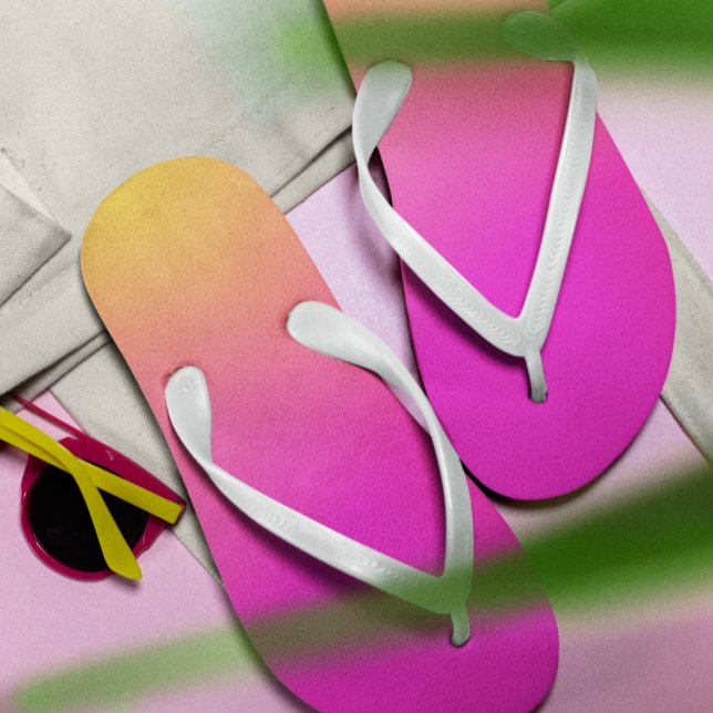 Chanclas Ombre amarillo Naranja rosa (Subido por el creador)