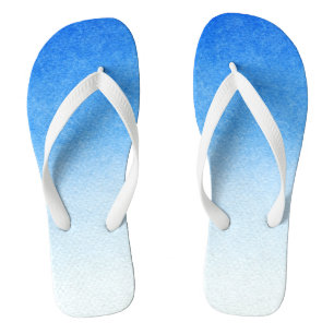 Chanclas Ombre Azul y blanco bucear en tonos soñados