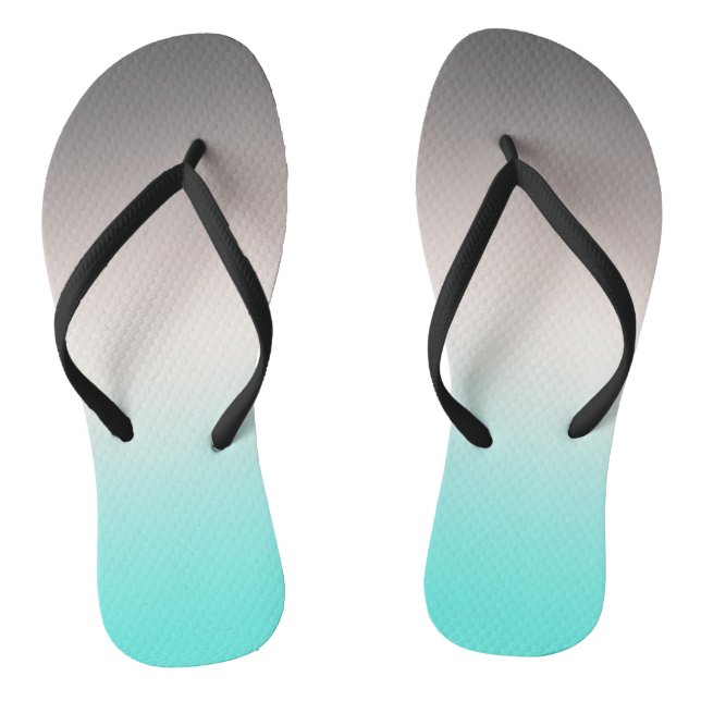 Chanclas Ombre gris turquesa (Plantilla)