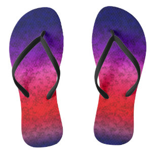 Chanclas Ombre rojo azul