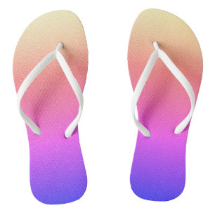 Chanclas Ombre Sunset   Personalizado morado rosado de bron