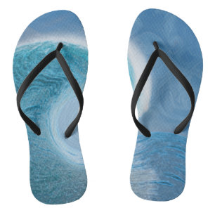 Chanclas Onda azul artificial