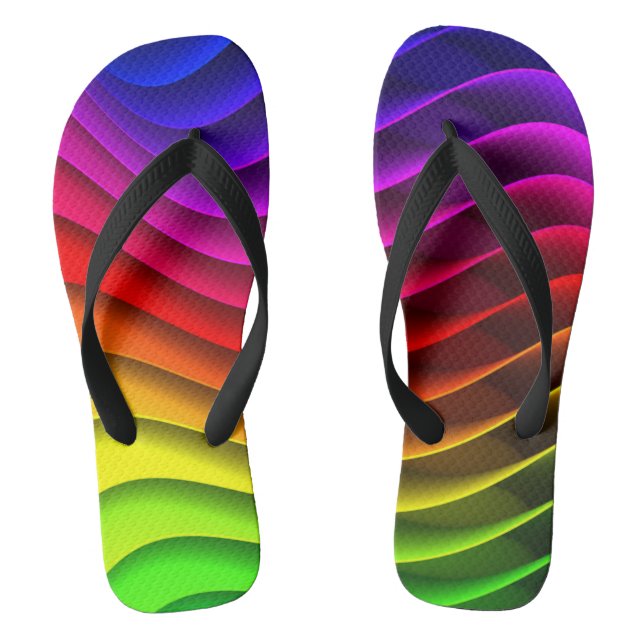 Chanclas Ondas arco iris (Plantilla)