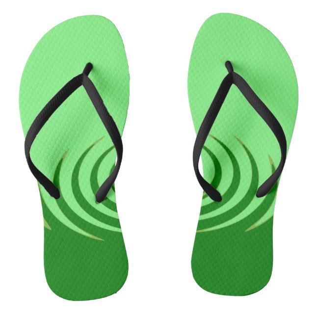 Chanclas "Ondas de Jade"  (Plantilla)