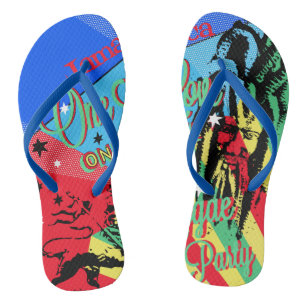 Chanclas One Love Reggae Music Rasta Flip Flops