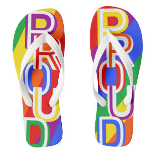 Chanclas Orgullo arcoiris LGBTQIA Flip Flops