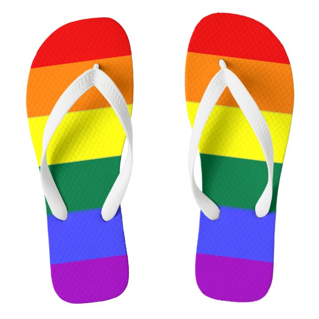 Chanclas Orgullo gay Bandera arcoiris LGBT (Plantilla)