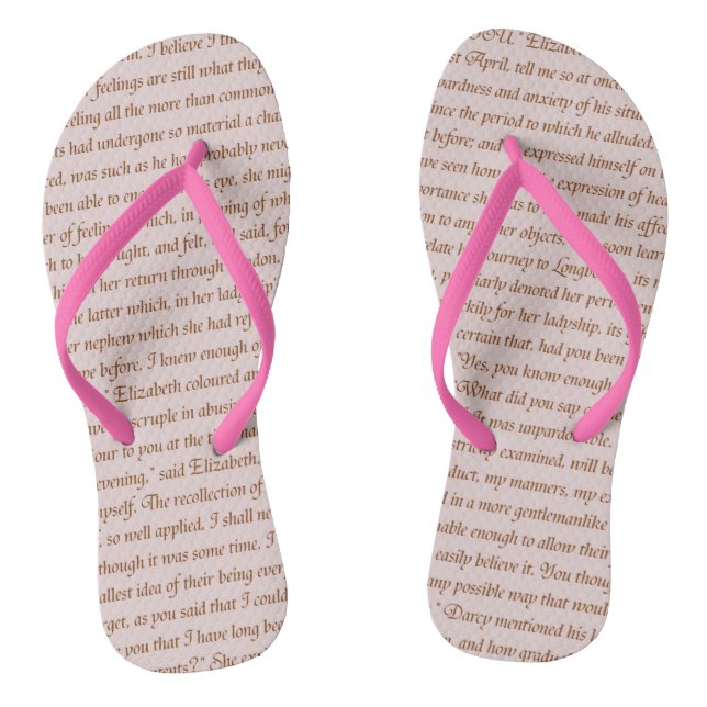 Chanclas Orgullo y prejuicio (Plantilla)
