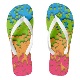 Chanclas Orgulloso Panromántico Retro Groovy Burbujeante Tr