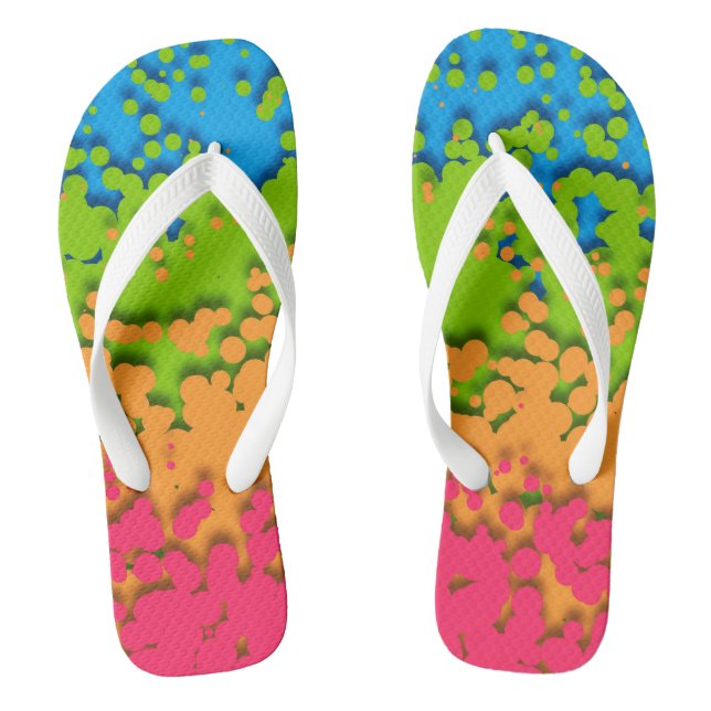 Chanclas Orgulloso Panromántico Retro Groovy Burbujeante Tr (Plantilla)