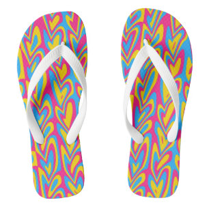 Chanclas Orgulloso Pansexual Groovy Trippy Squiggly Quirky 