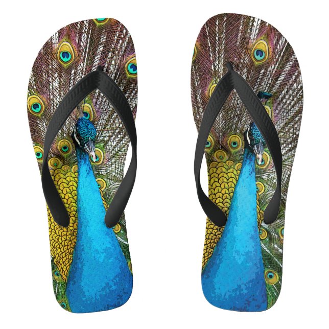 Chanclas Orgulloso Peacock Flip Flops (Plantilla)