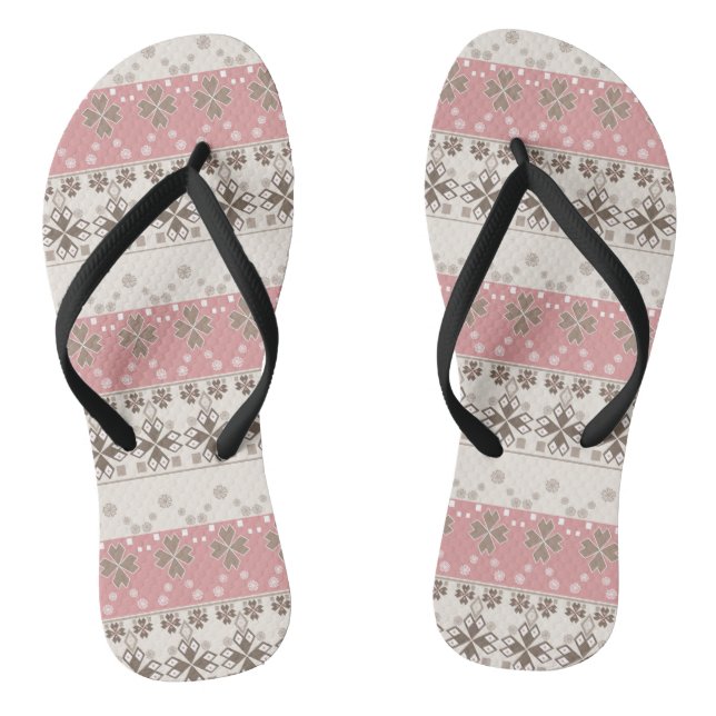 Chanclas Ornamento beige rosa (Plantilla)