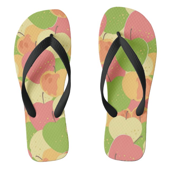 Chanclas Ornamento con manzanas (Plantilla)