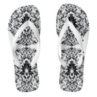 Ornamento Floral Blanco Y Negro
