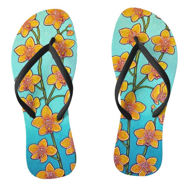 Chanclas Orquídea Bliss Flip Flops Thelap, de Lisa Lorenz (Plantilla)