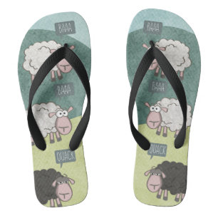 Chanclas Ovejas divertidas rebeldes (ovejas negras)