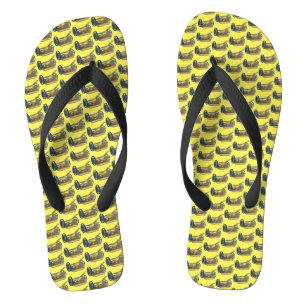 Chanclas Paisaje paisajístico del cortadora de vintage Push