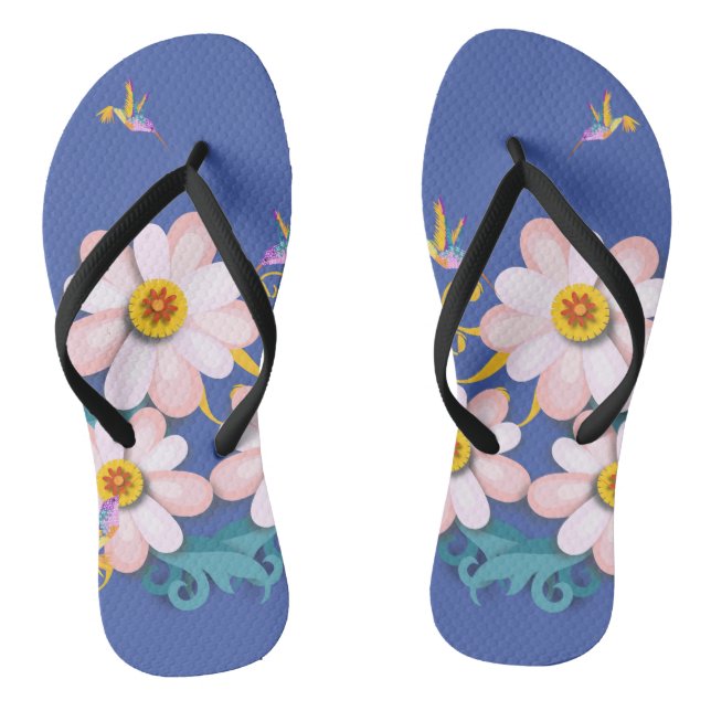 Chanclas Pájaro colorido (Plantilla)