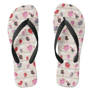 Chanclas Pájaros en amor