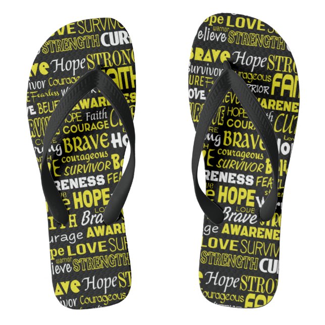 Chanclas Palabras de sensibilización... Endometriosis (Plantilla)