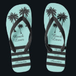 Chanclas Palm Tree Bride Tribe Beach Lover<br><div class="desc">Golpea la playa con estilo con estas magníficas Palm Tree Personalized Beach Lover Flip Flops! Las coquetas palmeras te dan un toque tropical. ¡Habitación para personalizar con su nombre! Combina y combina todos tus productos favoritos de Beach Lover de Up On the Mountain.</div>