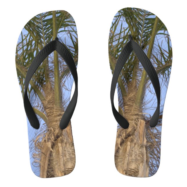 Chanclas Palm Trees Blue Sky Flip Flops (Plantilla)