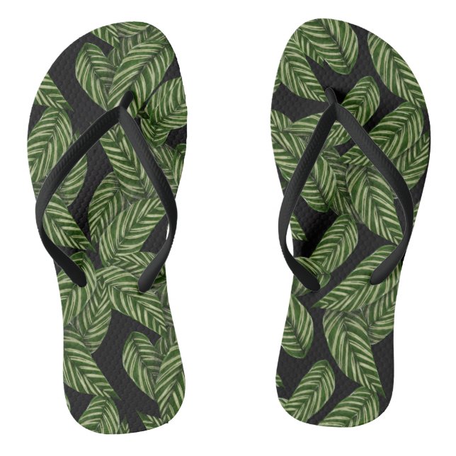 Chanclas Palm Tropical Flip Flops para adultos (Plantilla)