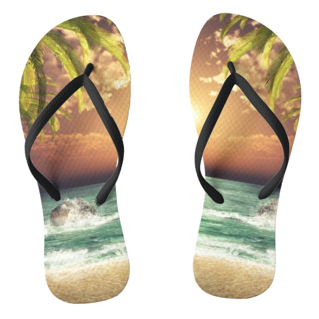 Chanclas Palmeras Tropicales (Plantilla)