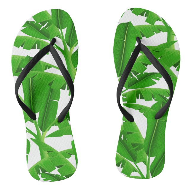 Chanclas Palmeras tropicales verdes (Plantilla)