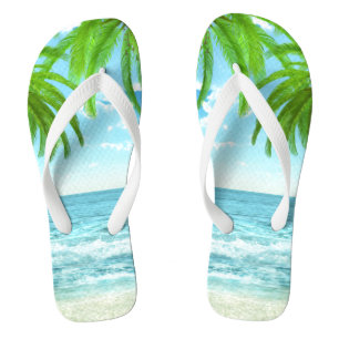 Chanclas Palmeras y brisa tropical