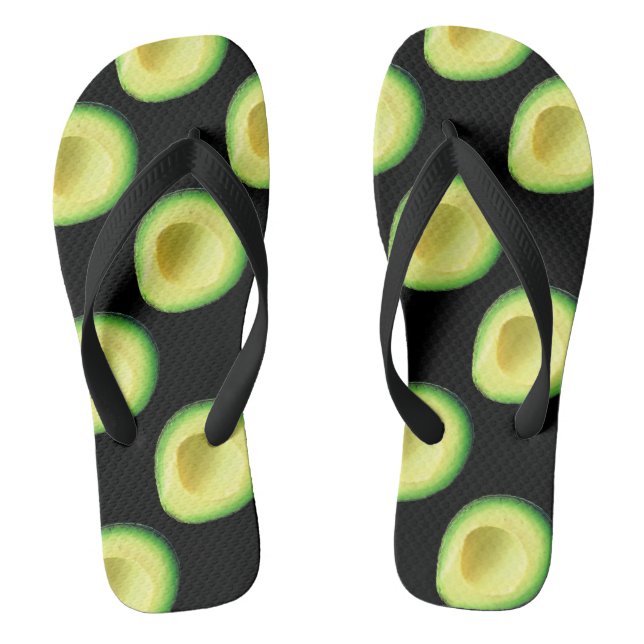 Chanclas Palo de aguacates negro verde 4Stacy de Flip Flops (Plantilla)