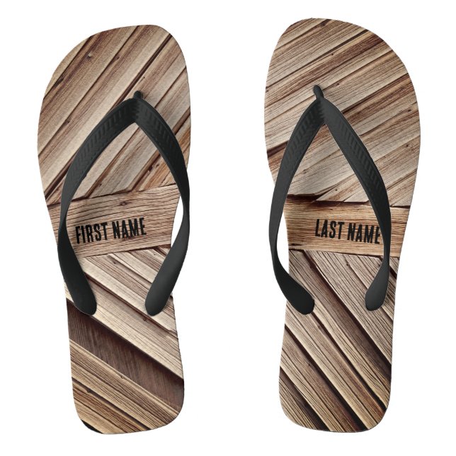 Chanclas Paneles de madera personalizados (Plantilla)