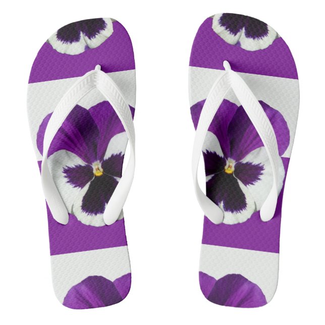 Chanclas Pansia morada y blanca (Plantilla)
