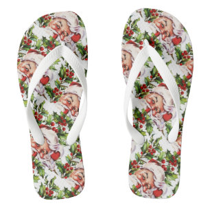 Chanclas Papá de Santa Cláusula Navidad