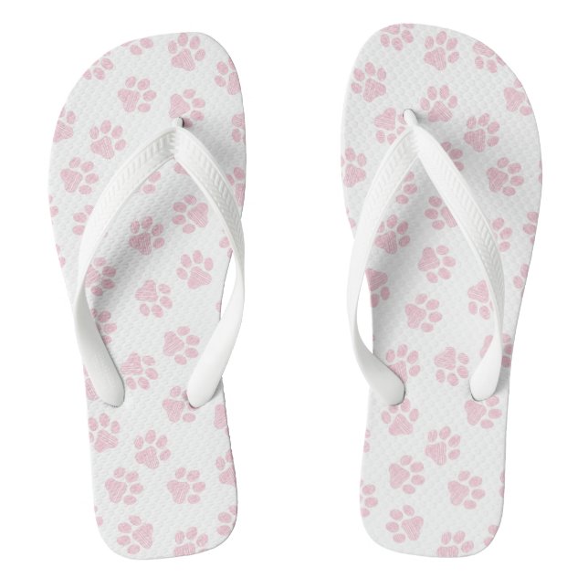 Chanclas Papas de perro, garras de perro, garras rosadas de (Plantilla)